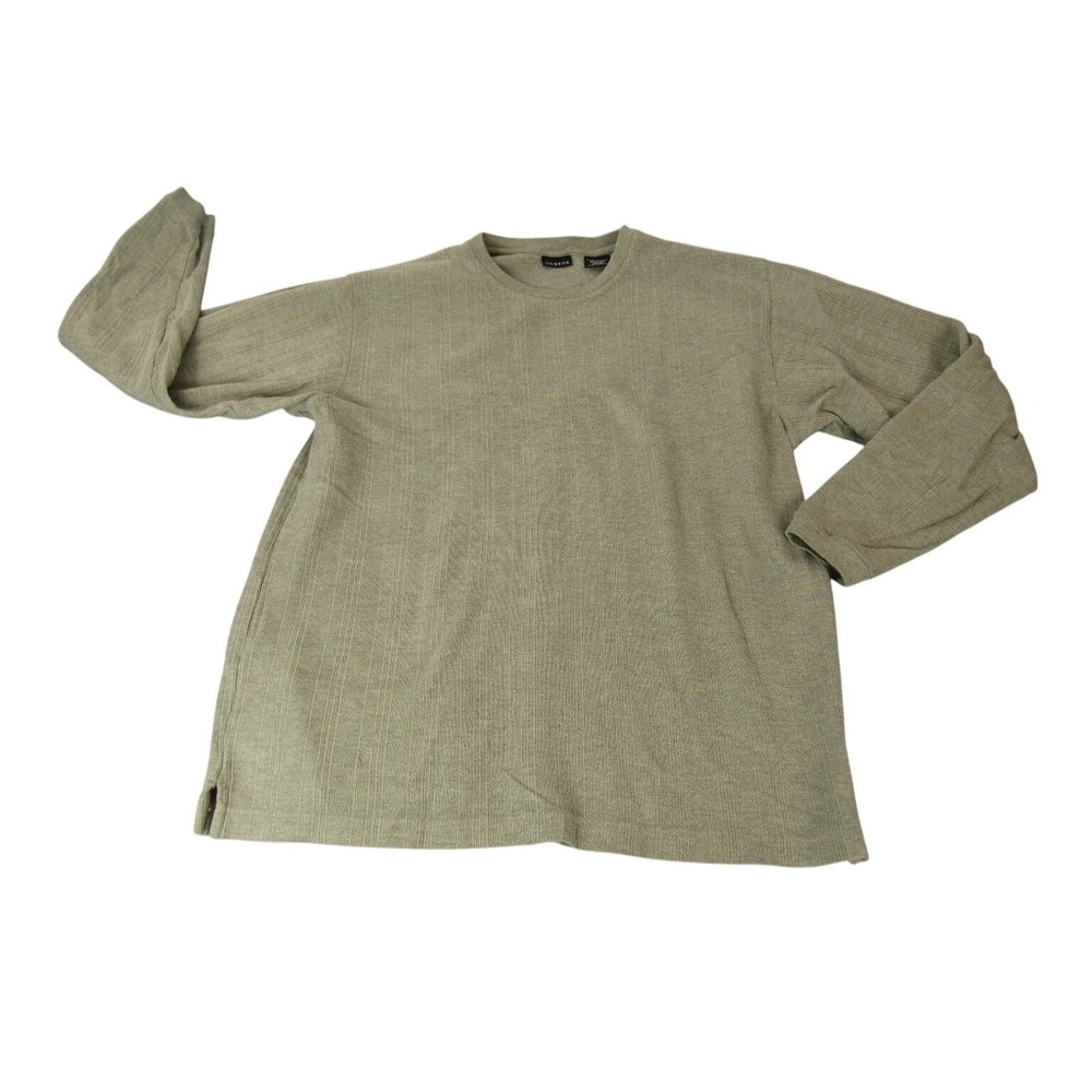 George Men's T-Shirt Extra Large Olive Cotton Polyester Crew Neck - Picture 2 of 9